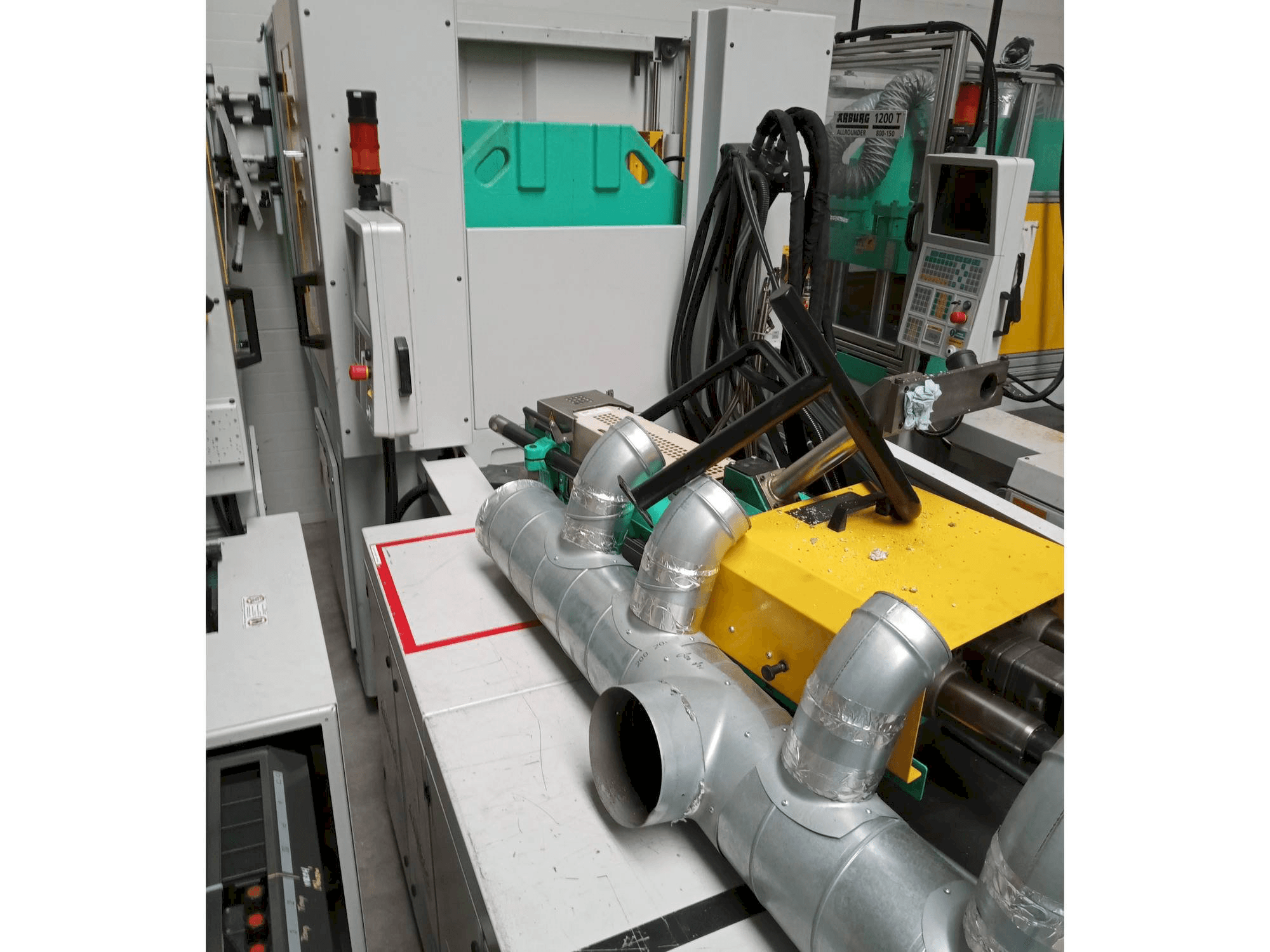 Front view of Arburg Allrounder 1200T-800-170 machine