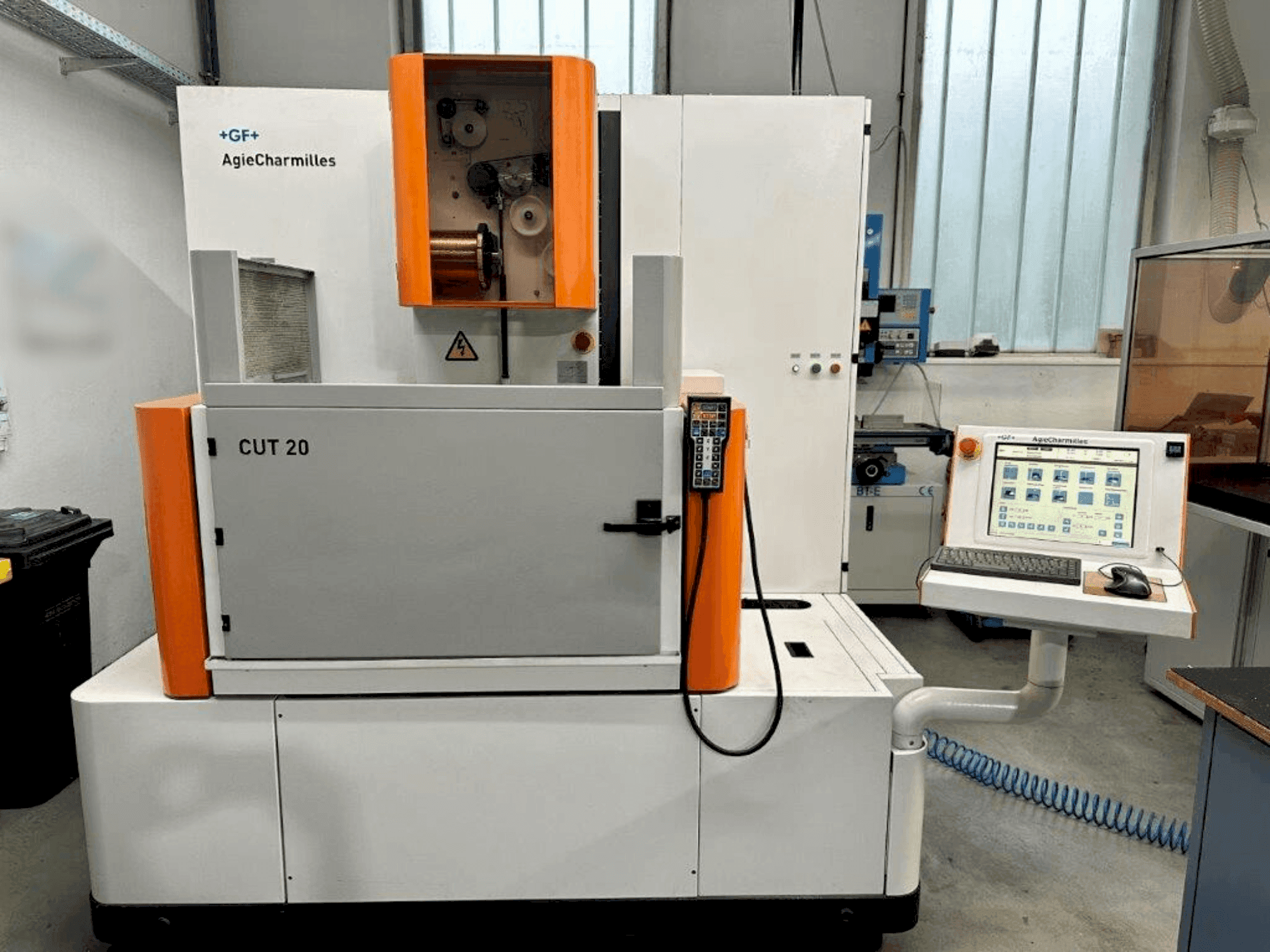 Front view of AGIE CUT 20 machine