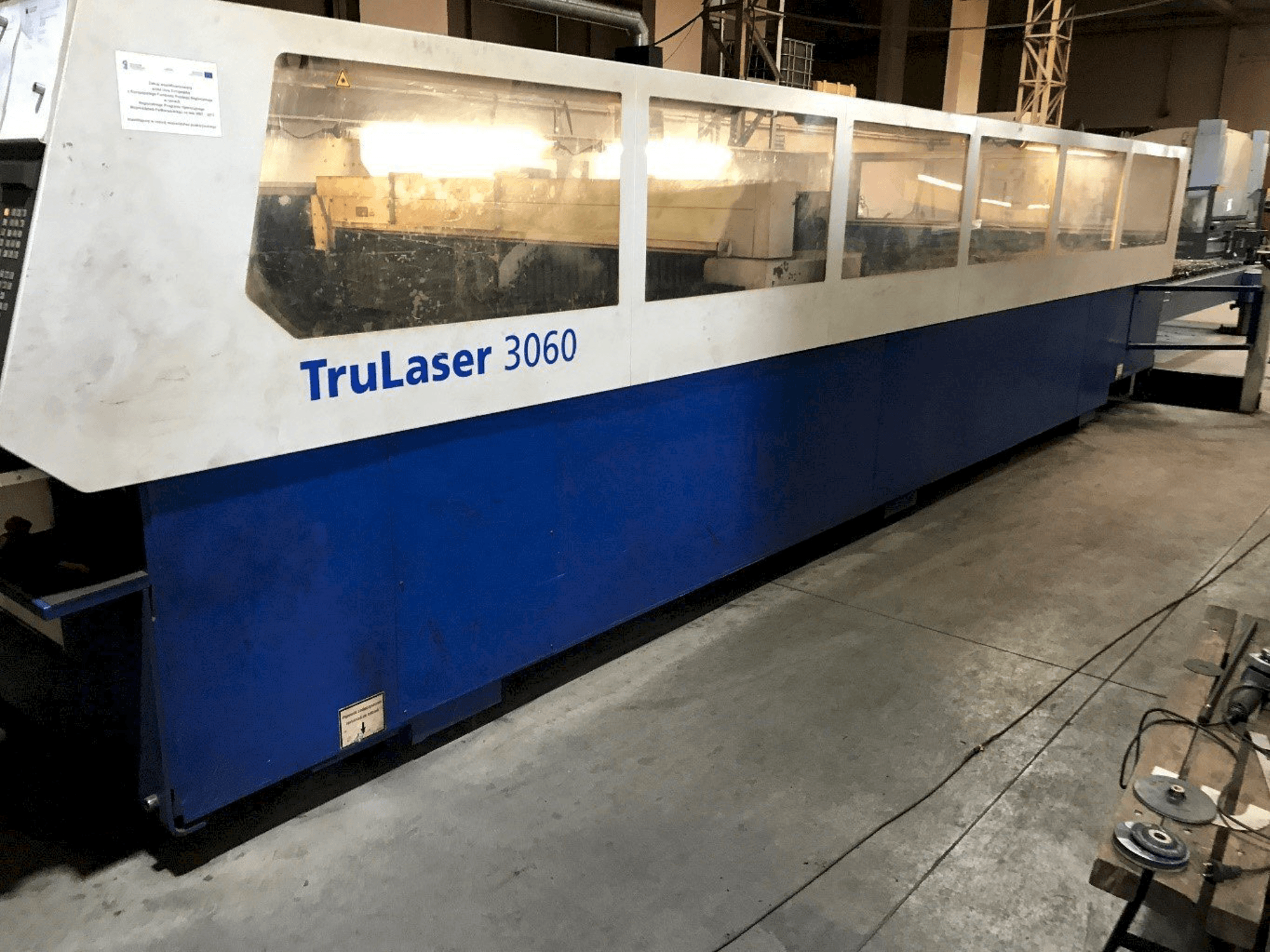 Front view of Trumpf Trulaser 3060 machine