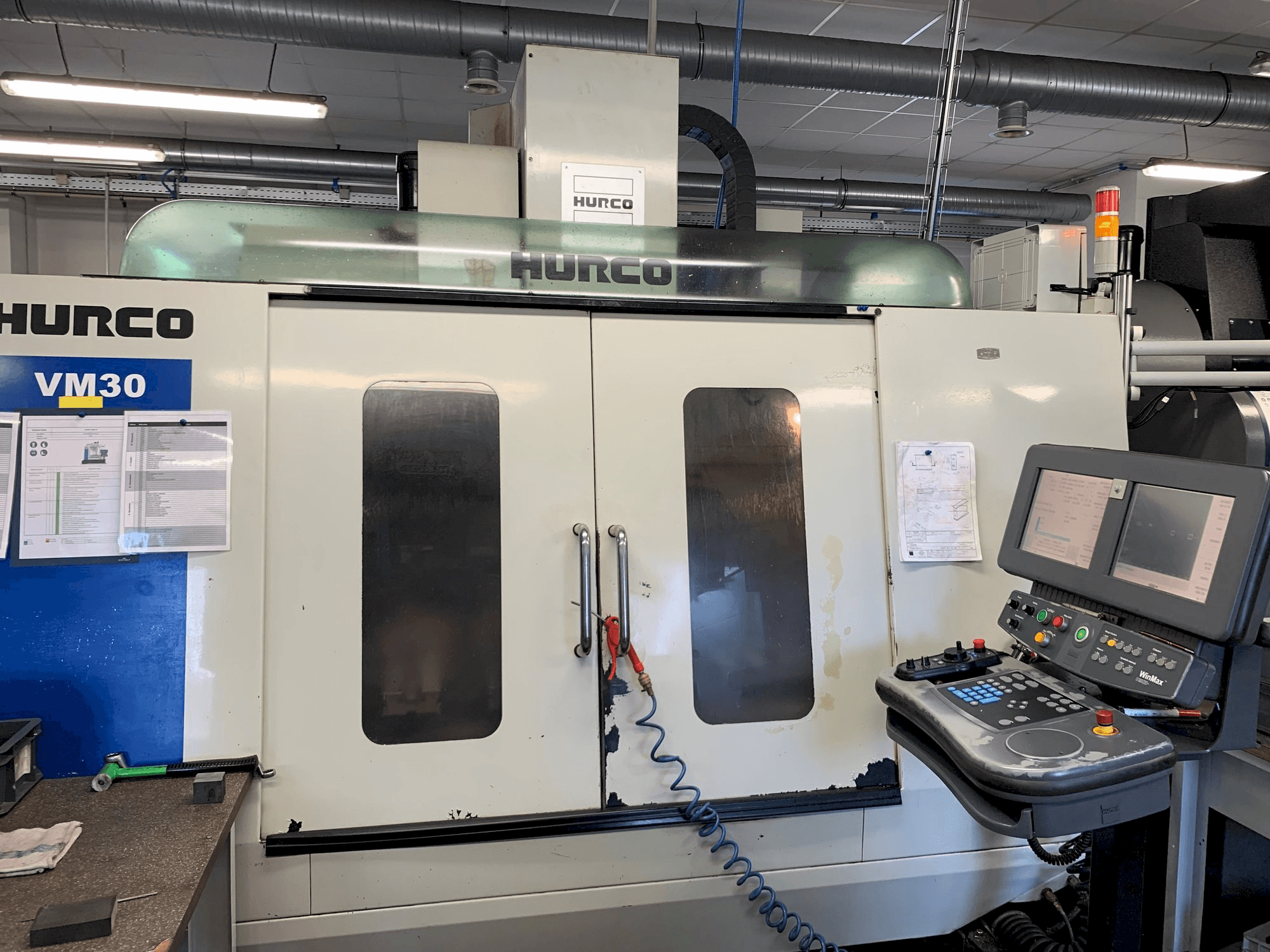 Front view of Hurco VM30 machine